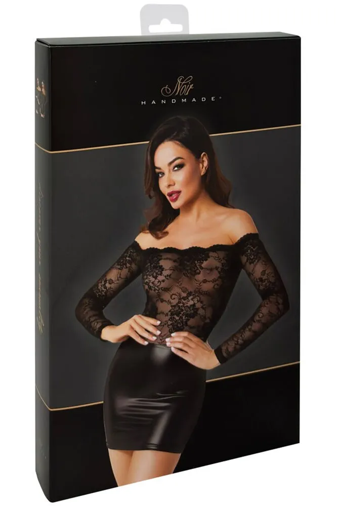 Noir Handmade Mesh Wetlook Dress