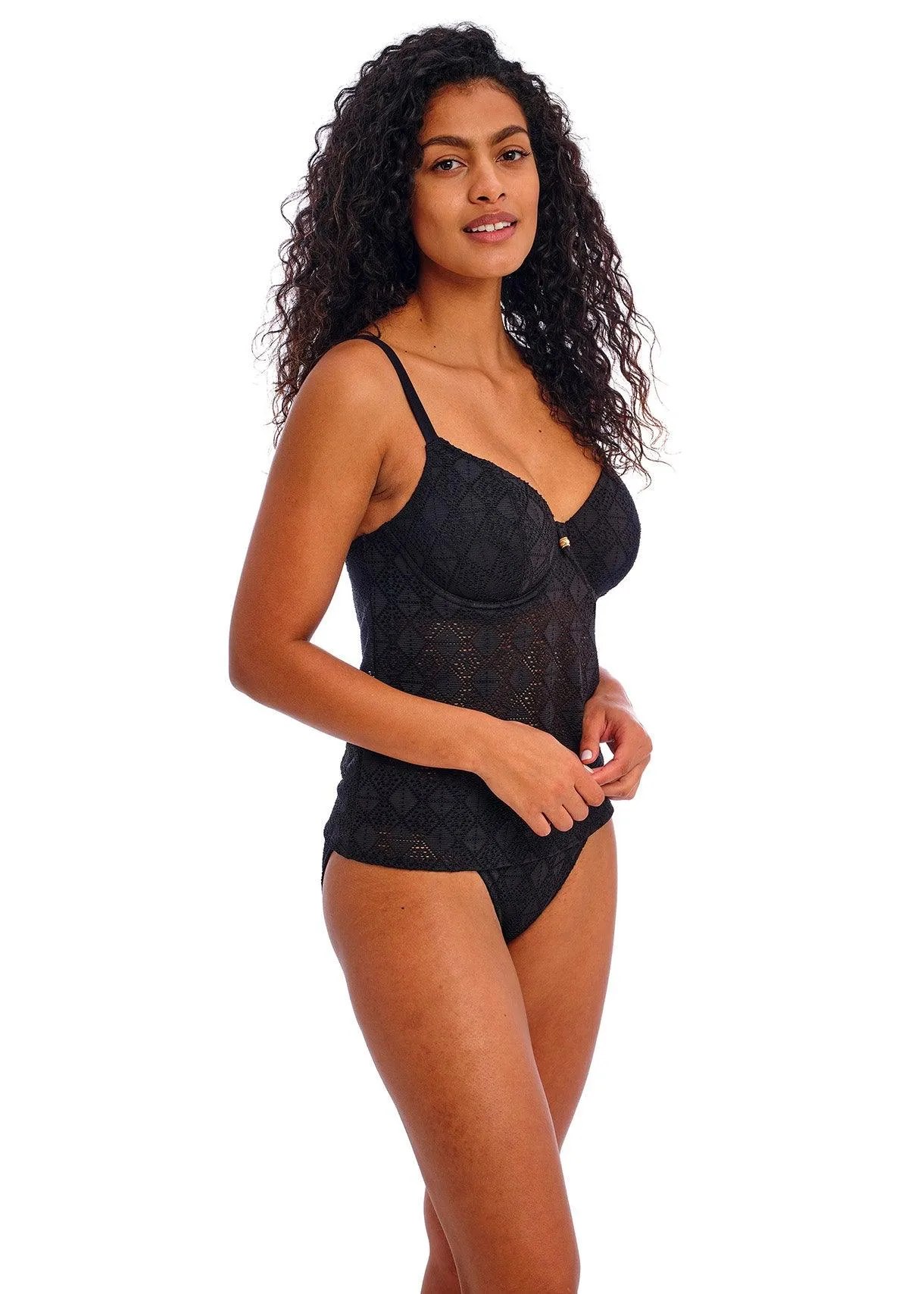 Nomad Plunge Tankini Black - Freya
