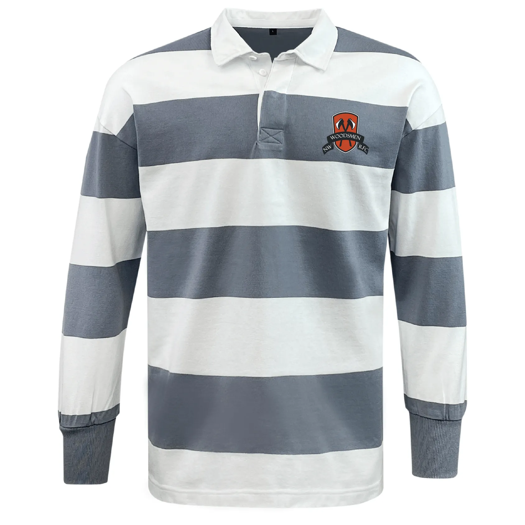 Northwest Woodsmen RFC Classic Long Sleeve Hooped Rugby Jersey