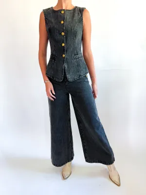 Novelty Washed Denim Pant