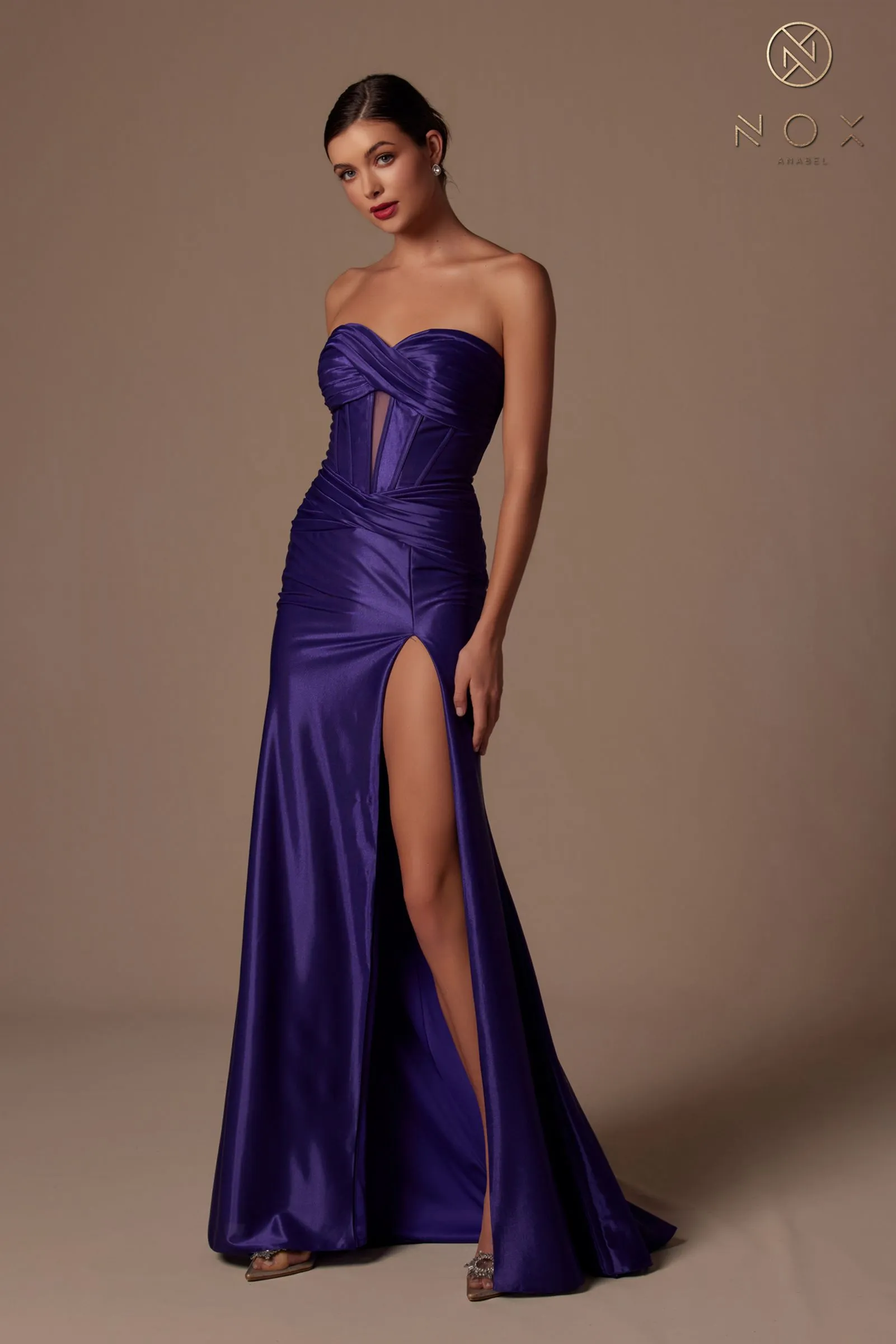 Nox Anabel T1489 Dress Long Strapless Fitted Evening Gown