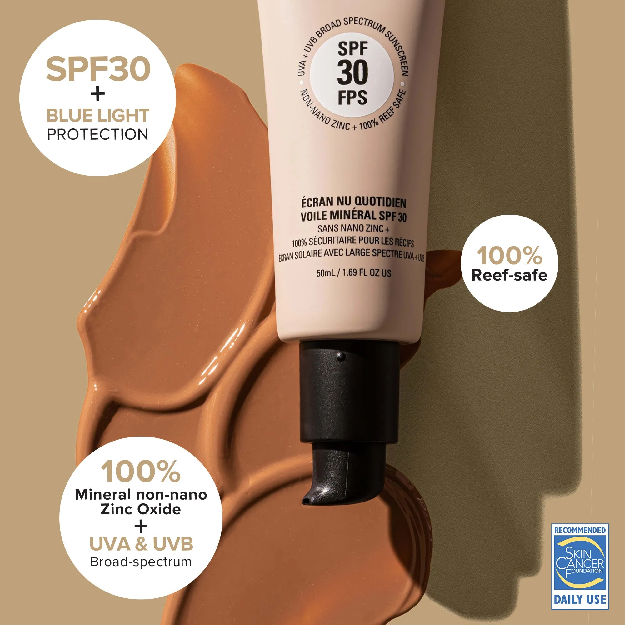 Nudescreen Daily Mineral Veil SPF 30 - SPF Moisturizer