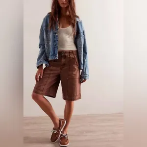 Nwot Free People Bayside Carpenter Shorts