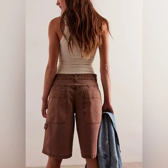 Nwot Free People Bayside Carpenter Shorts
