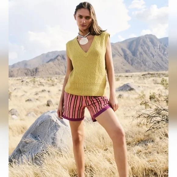 NWOT Free People Beach 🏖️ Penny Knit Set Shorts M