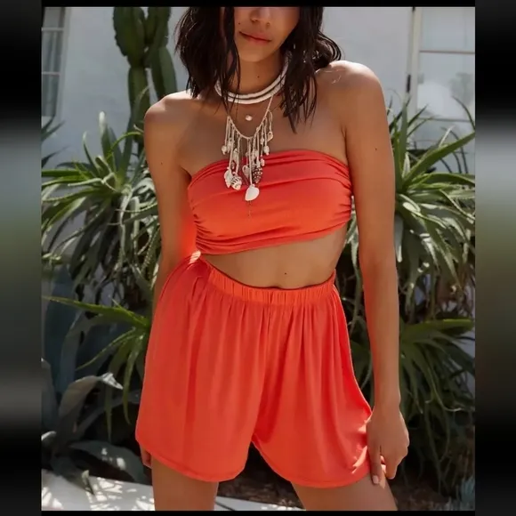 NWOT / Free People / FP Beach Free-Est / Sabbia Convertible Shorts Romper / S
