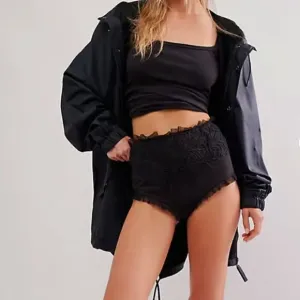 NWOT Free People In Bloom Bloomer Shorts In Black