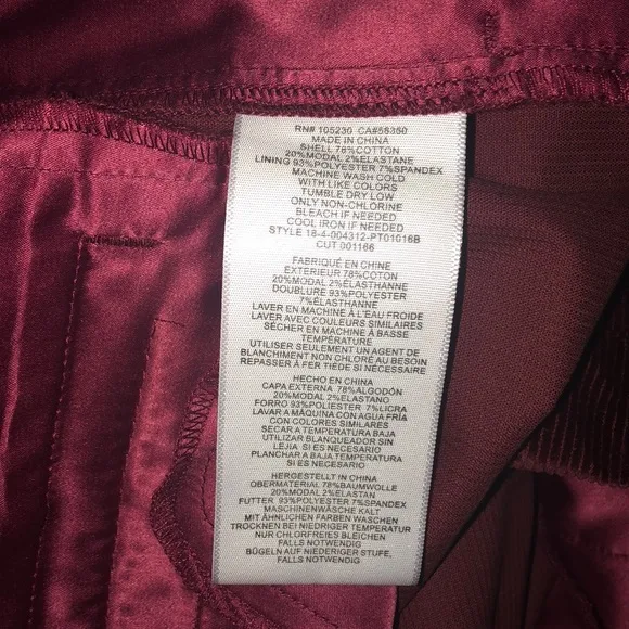NWOT Joie Marcena Cropped Pants textured corduroy cropped high waisted size 0