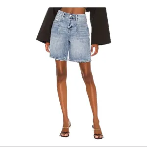 NWOT Pistola Denim Frannie High Rise Wide Leg Mom Shorts Size 26 Revolve NEW