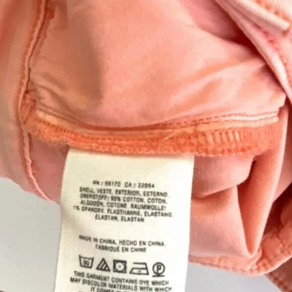 NWT Anthropologie Shrimp Pink Peach Pockets Relaxed Chinos Dress Shorts 25 0/2