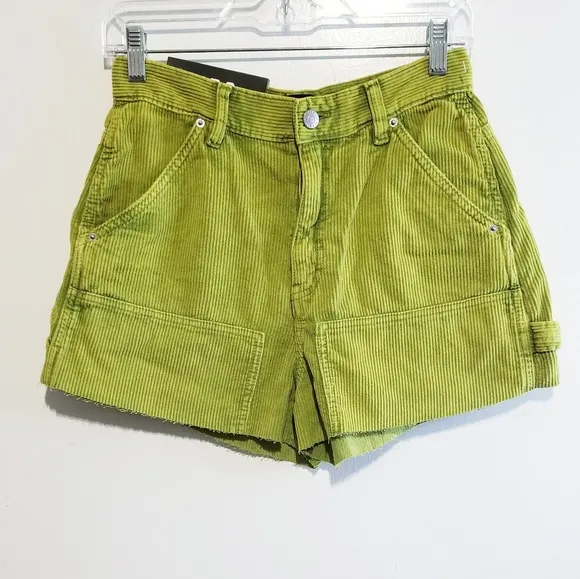 NWT BDG Urban Outfitters High-Rise Carpenter Corduroy Shorts