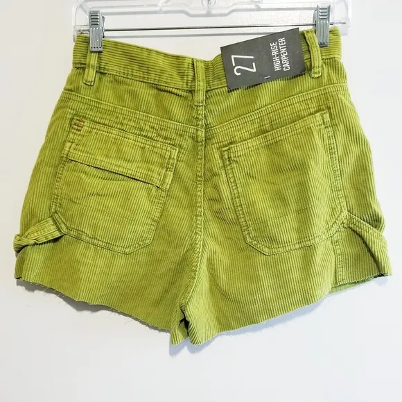 NWT BDG Urban Outfitters High-Rise Carpenter Corduroy Shorts