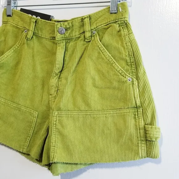 NWT BDG Urban Outfitters High-Rise Carpenter Corduroy Shorts