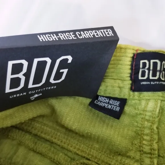 NWT BDG Urban Outfitters High-Rise Carpenter Corduroy Shorts