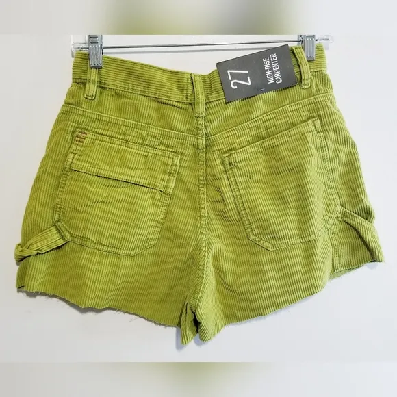 NWT BDG Urban Outfitters High-Rise Carpenter Corduroy Shorts