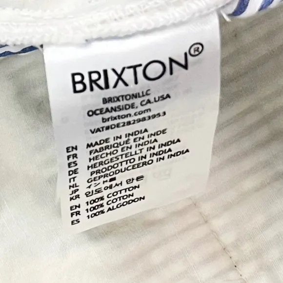 NWT Brixton Victory Seersucker Stripe Trouser Shorts High Waist
