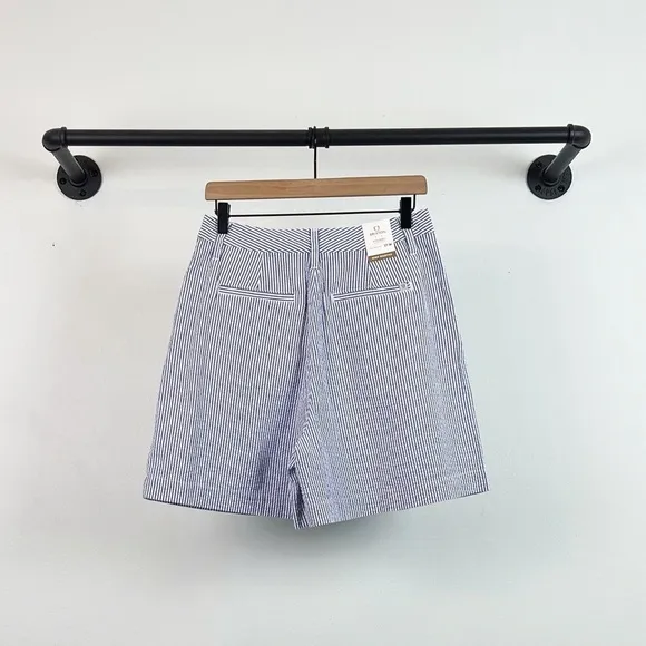 NWT Brixton Victory Seersucker Stripe Trouser Shorts High Waist
