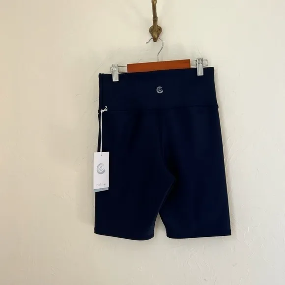 NWT Calme by Johnny Was navy endurance bike shorts size M