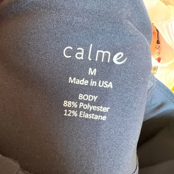 NWT Calme by Johnny Was navy endurance bike shorts size M