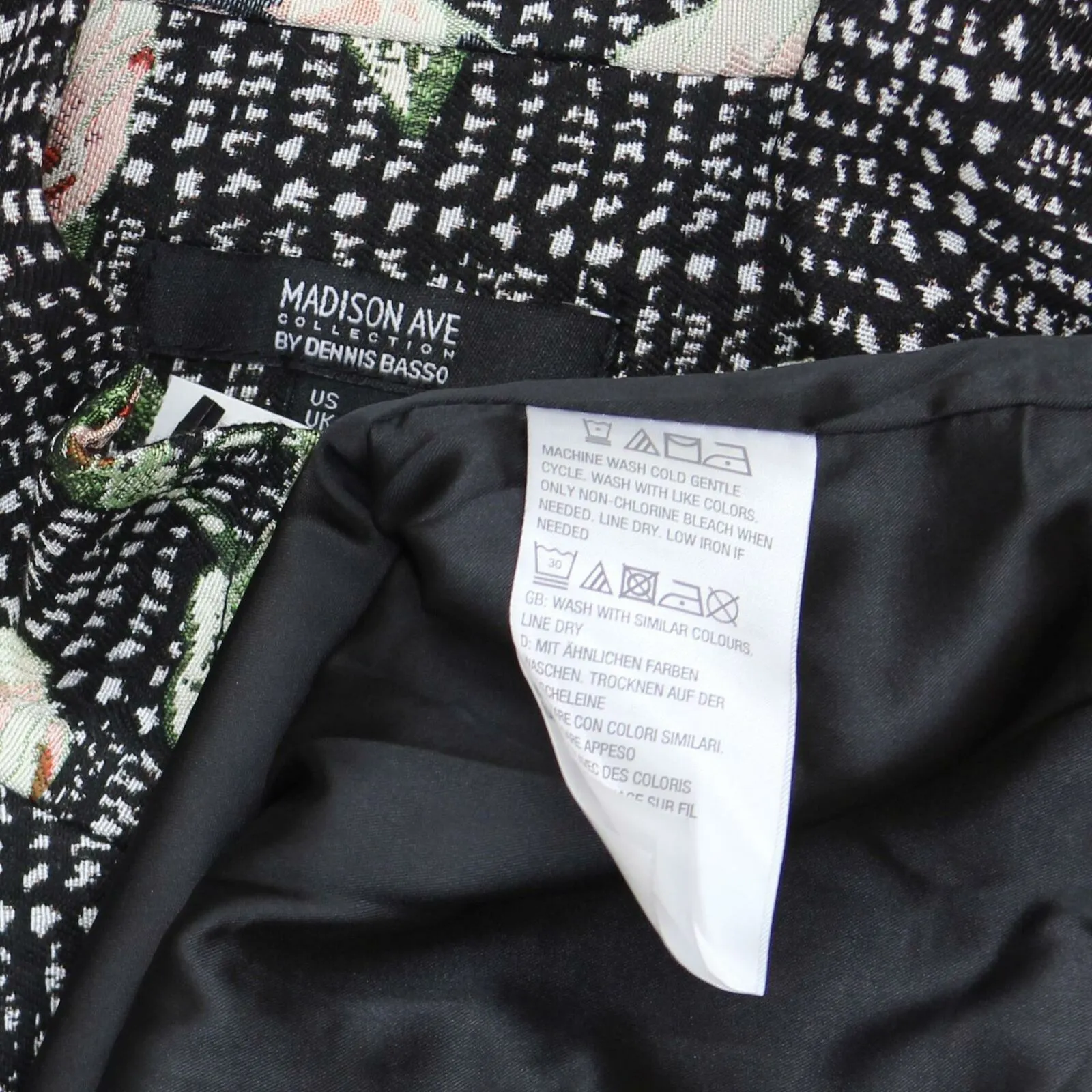 NWT Dennis Basso Madison Avenue Woven Brocade Snap Topper Jacket. A367875 10