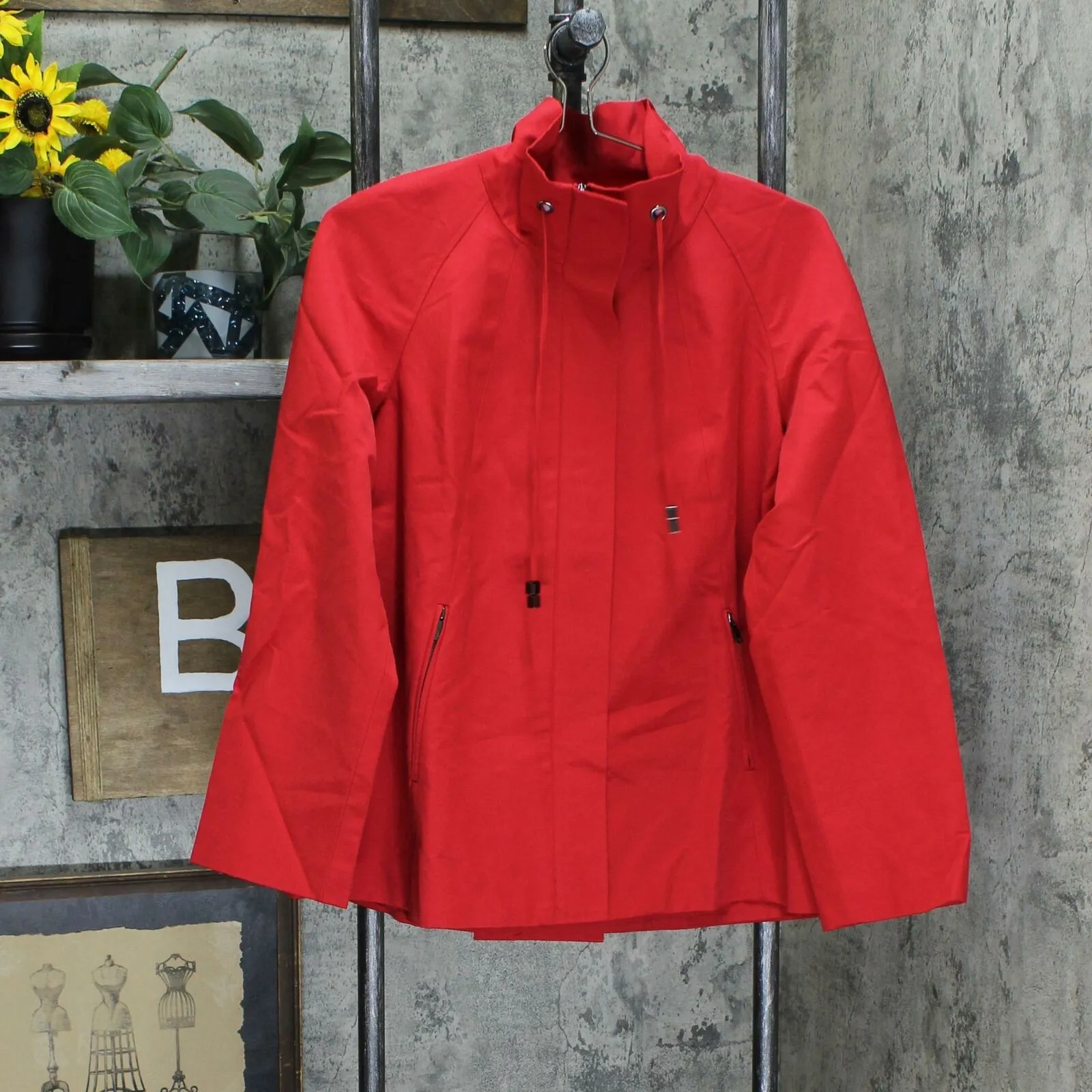 NWT Dennis Basso Women's Zip-Front Swing Jacket. A346657 X-Small