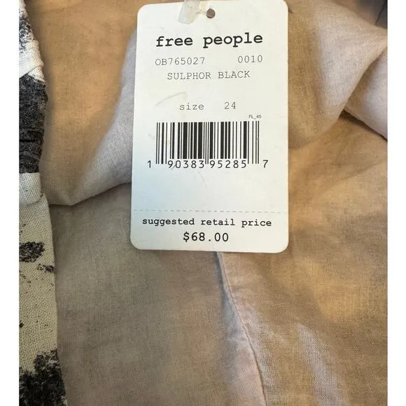 NWT Free People Floral Wrap Linen Blend Shorts