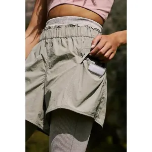 NWT Free People FP Movement In The Wild Shorts Grey Olive Women’s Size XS