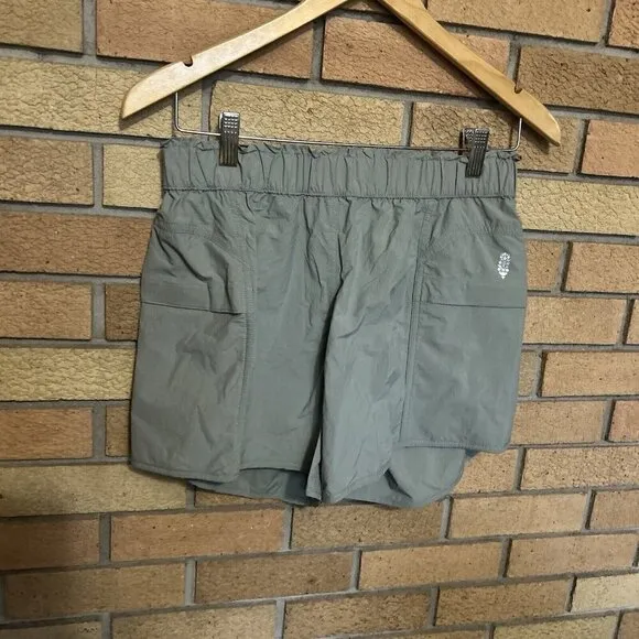 NWT Free People FP Movement In The Wild Shorts Grey Olive Women’s Size XS