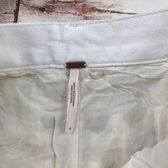 NWT free people ivory laced shorts
