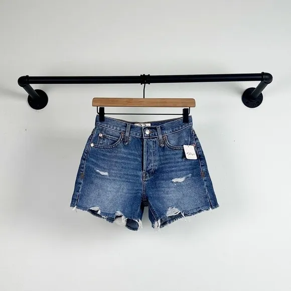 NWT Free People Makai Distressed Cutoff Shorts in Shout &amp; Twist