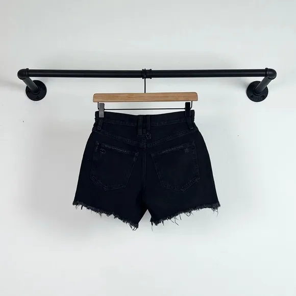 NWT Free People Makai Distressed Cutoff Shorts Washed Black