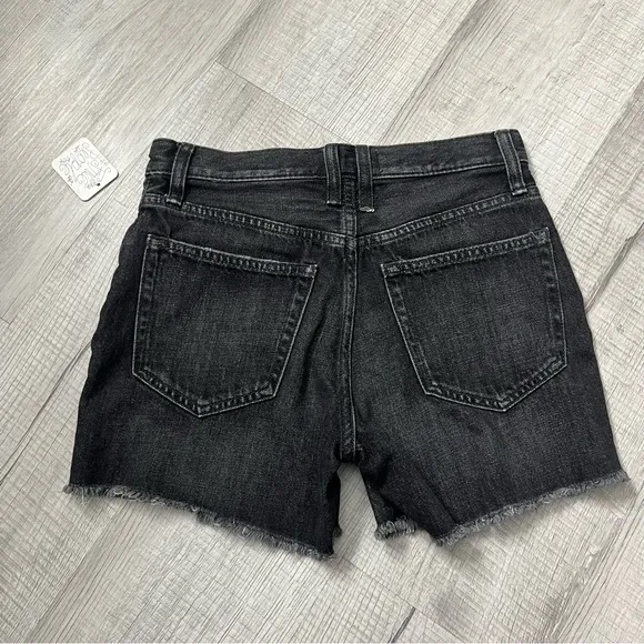 NWT FREE PEOPLE Makai High Waisted black Jean Shorts Size 24