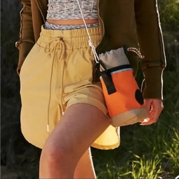 NWT Free People Movement Levitate High Rise Shorts in Honey Wheat