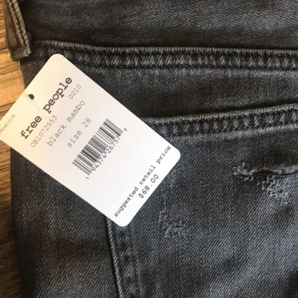 NWT Free People Rolled Cut-Off Shorts sz28