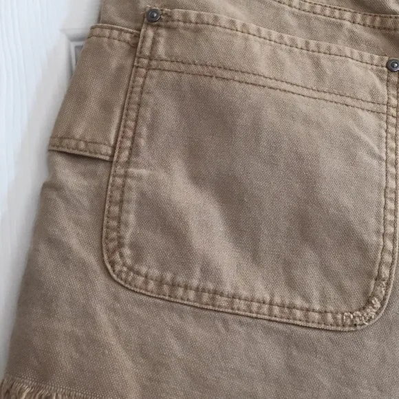 NWT Free People Sandy Khaki Cargo Shorts