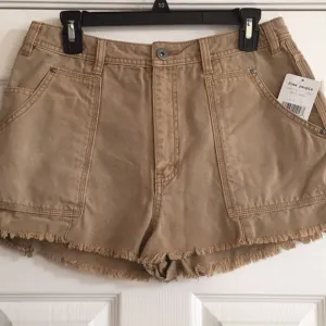 NWT Free People Sandy Khaki Cargo Shorts