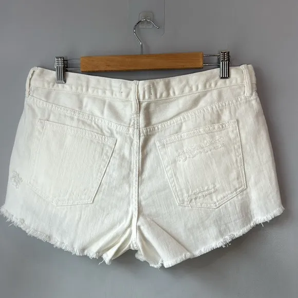 NWT Free People White Loving Good Vibrations Cutoffs Shorts