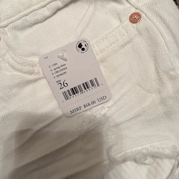 NWT Free People White Shorts Size 26