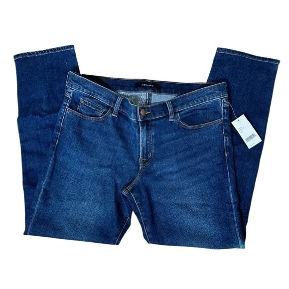 NWT J BRAND Hipster Low Rise Dark Denim Jeans Size 32 Straight Leg