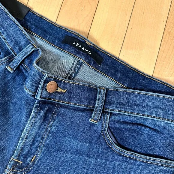 NWT J BRAND Hipster Low Rise Dark Denim Jeans Size 32 Straight Leg