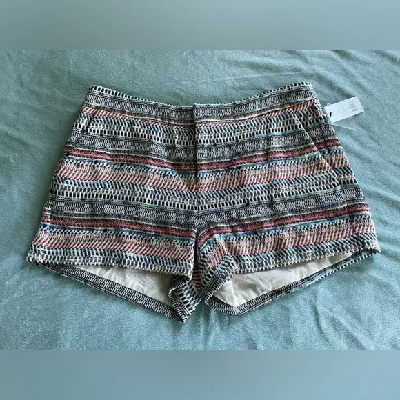 NWT Joie Women’s Knit Cotton Shorts Merci Blue Santorini Summer Boho Size 10