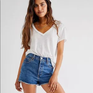 NWT Levi’s Free People Ribcage Denim Jean Shorts