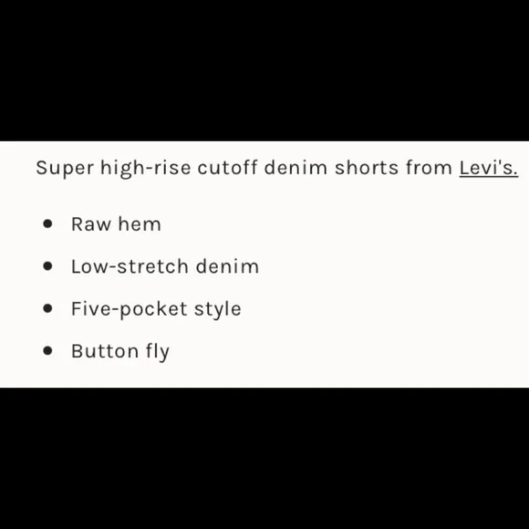 NWT Levi’s Free People Ribcage Denim Jean Shorts