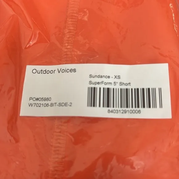 NWT Outdoor Voices SuperForm 5” Shorts in Sundance size Extra small