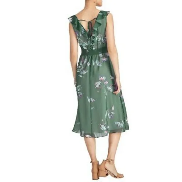 NWT, RACHEL Rachel Roy Sage Floral Odelle Dress