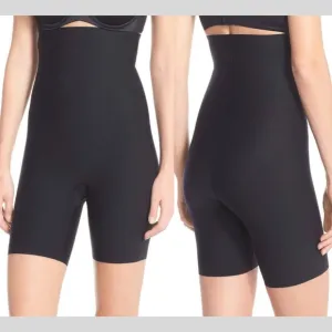 NWT Spanx Thinstincts High Waist Mid-Thigh‎ Shorts Black [SZ Medium ]
