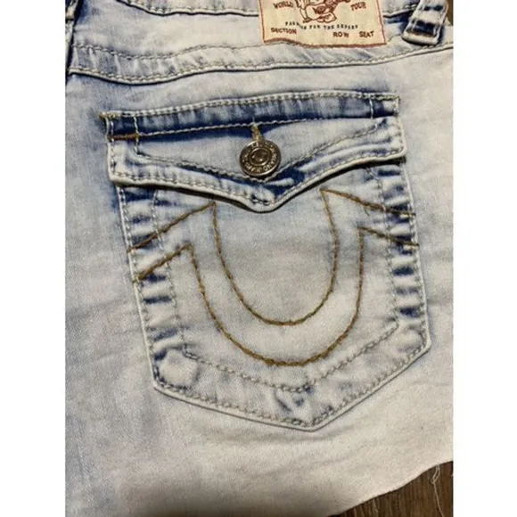 NWT True Religion Joey Low Rise Cut-Off Shorts. Size 29W