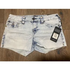 NWT True Religion Joey Low Rise Cut-Off Shorts. Size 29W