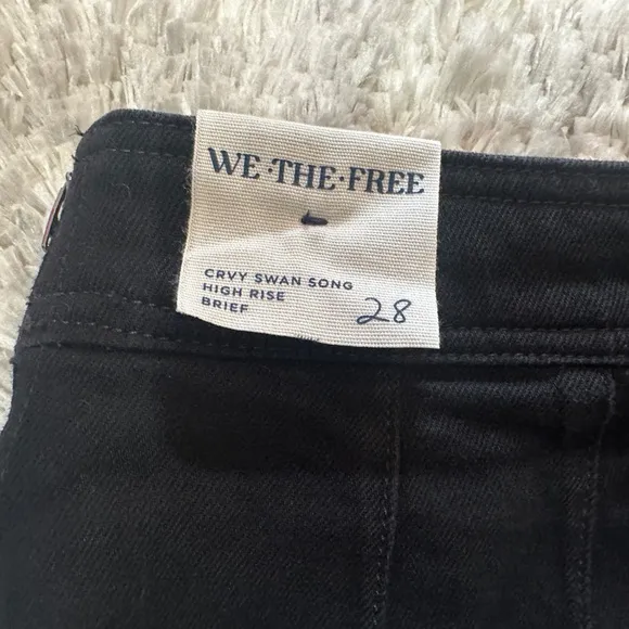 NWT We the Free Crvy Swan Song High Rise Brief Micro Shorts size 28