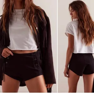 NWT We the Free Crvy Swan Song High Rise Brief Micro Shorts size 28